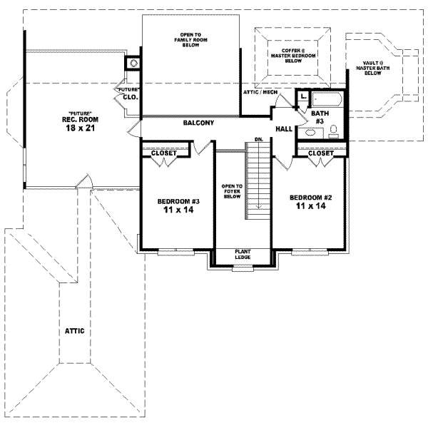 Upper/Second Floor Plan: 6-940