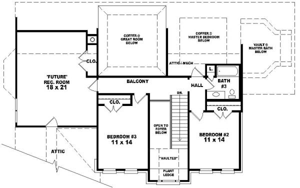 Upper/Second Floor Plan: 6-943