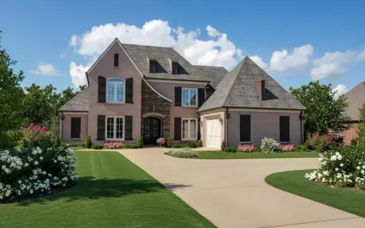 French Country house plans 6-944 - front exterior, 2,873 sq ft, 4 bed, 3 bath house plans | Monster House Plans