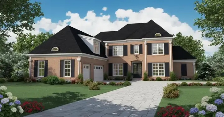 French Country house plans 6-945 - front exterior, 2,865 sq ft, 3 bed, 3 bath house plans | Monster House Plans