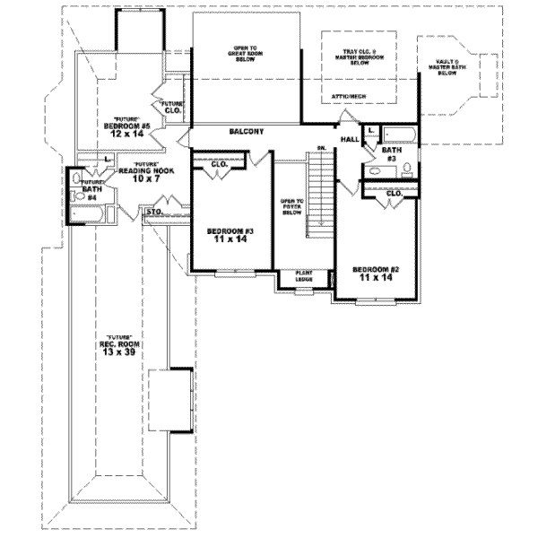 Upper/Second Floor Plan: 6-945