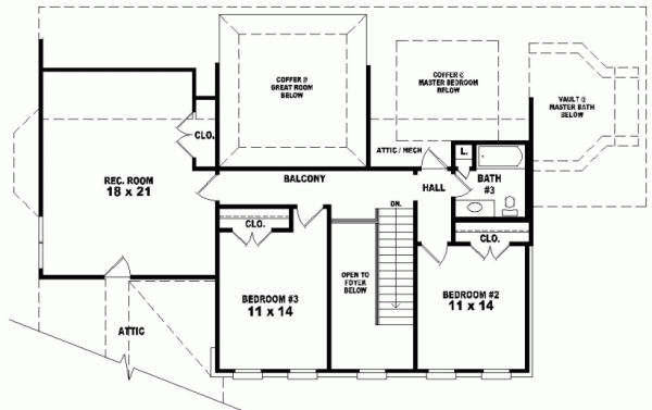 Upper/Second Floor Plan: 6-948