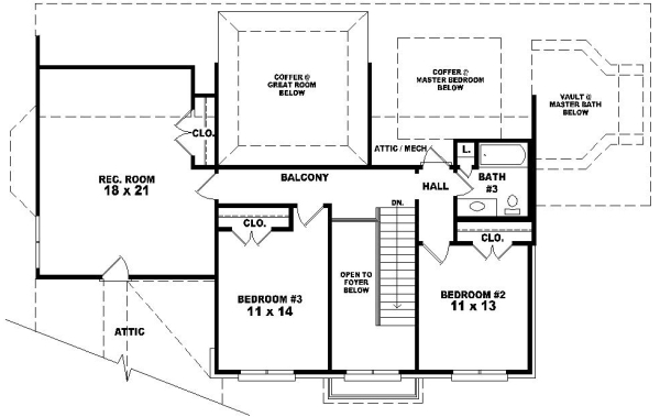Upper/Second Floor Plan: 6-949