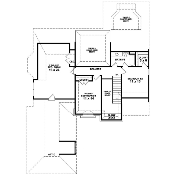 Upper/Second Floor Plan:6-950