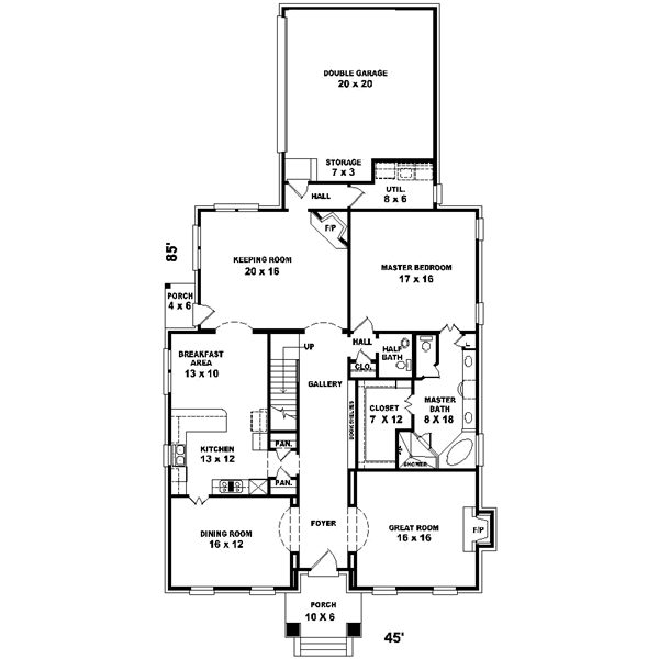 Main Floor Plan: 6-955