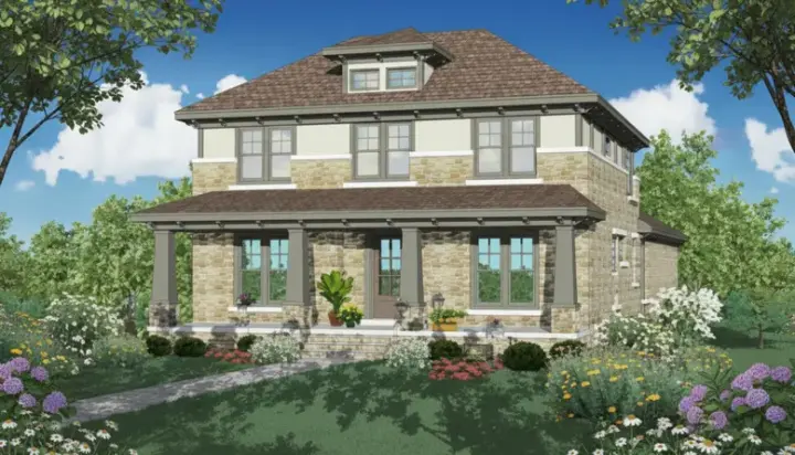 Bungalow house plans 6-956 - front exterior, 3,364 sq ft, 3 bed, 3 bath house plans | Monster House Plans