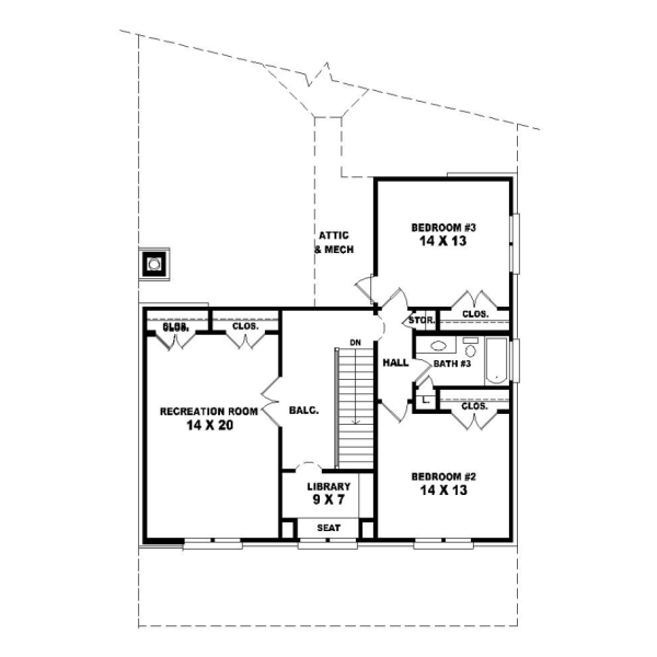 Upper/Second Floor Plan: 6-956