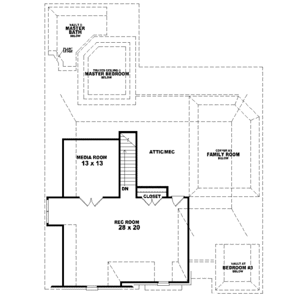 Upper/Second Floor Plan: 6-960