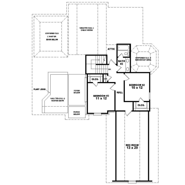 Upper/Second Floor Plan: 6-961