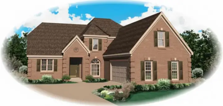 Traditional house plans 6-962 - front exterior, 3,199 sq ft, 3 bed, 2 bath house plans | Monster House Plans