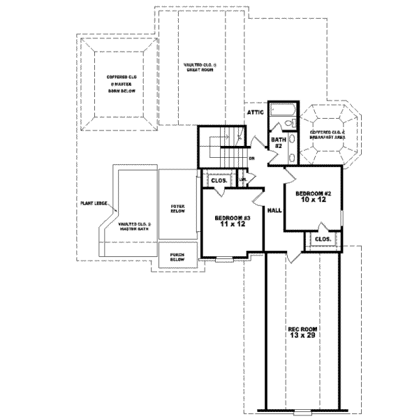 Upper/Second Floor Plan: 6-962