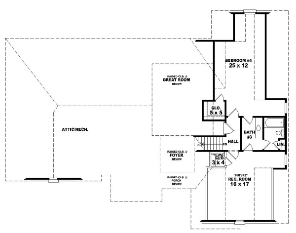 Upper/Second Floor Plan: 6-964