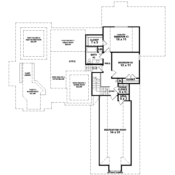 Upper/Second Floor Plan: 6-966