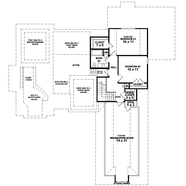 Upper/Second Floor Plan: 6-968
