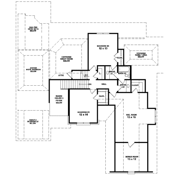 Upper/Second Floor Plan: 6-972