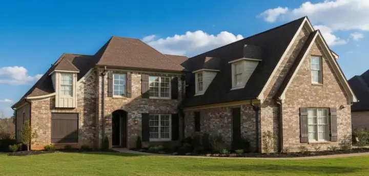 French Country house plans 6-975 - front exterior, 3,738 sq ft, 3 bed, 3 bath house plans | Monster House Plans