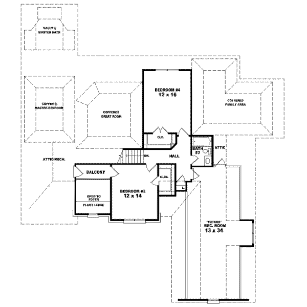 Upper/Second Floor Plan: 6-980