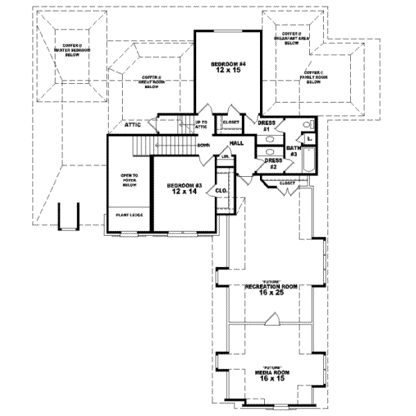 Upper/Second Floor Plan: 6-981