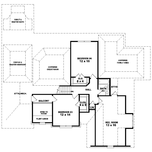 Upper/Second Floor Plan: 6-982