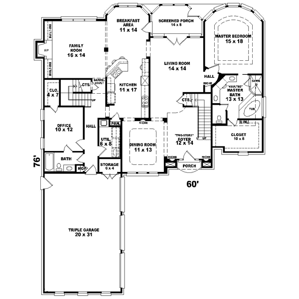 Main Floor Plan: 6-990