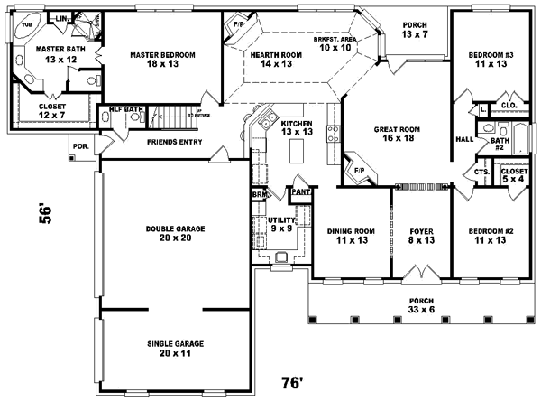 Main Floor Plan: 6-992