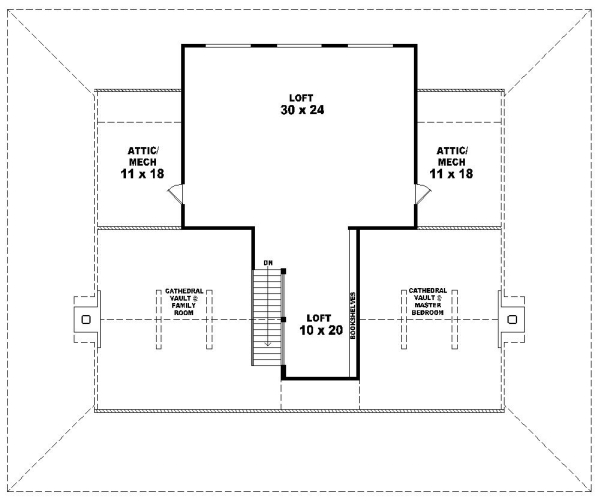 Upper/Second Floor Plan: 6-995