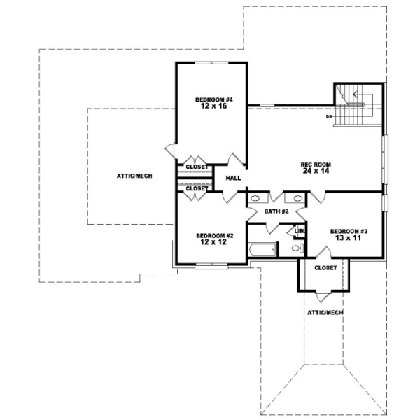 Upper/Second Floor Plan: 6-996