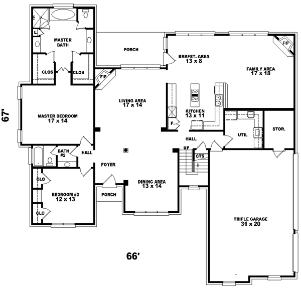 Main Floor Plan: 6-998