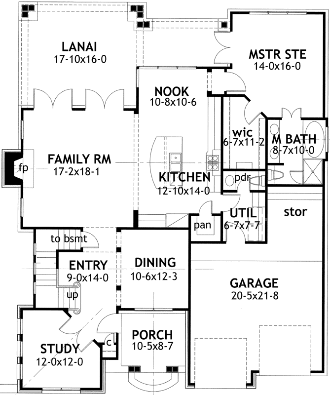 Main Floor Plan: 61-104