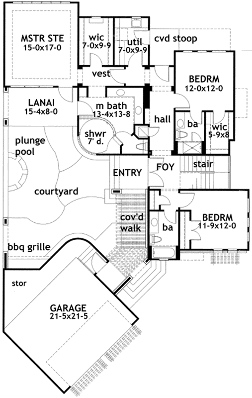 Main Floor Plan: 61-105