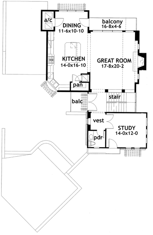 Upper/Second Floor Plan: 61-105