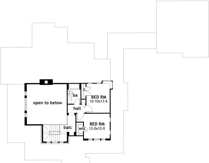 Upper/Second Floor Plan: 61-106