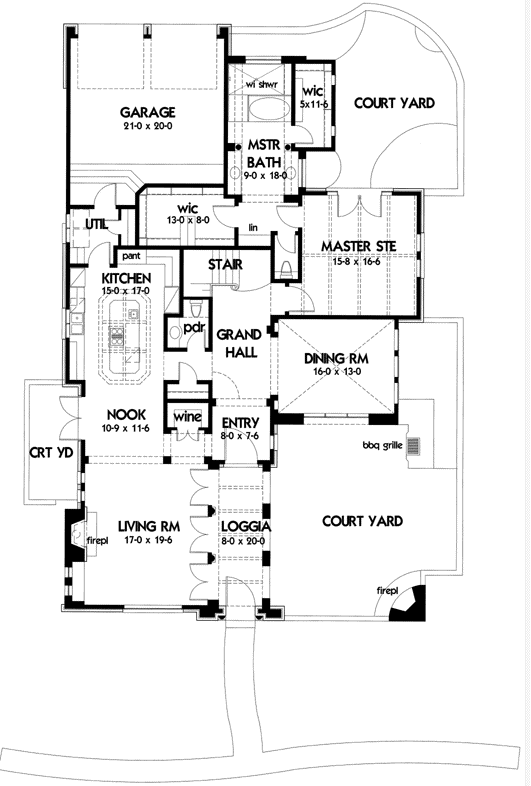 Main Floor Plan: 61-110