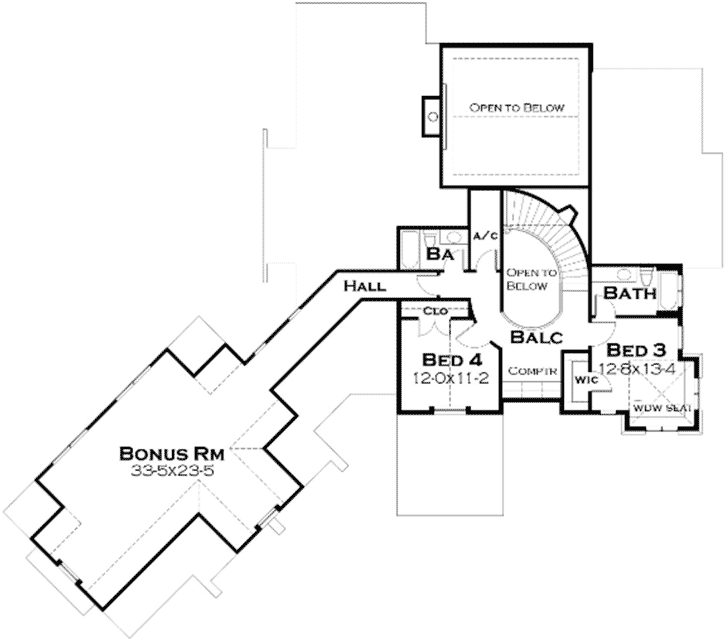 Upper/Second Floor Plan: 61-113