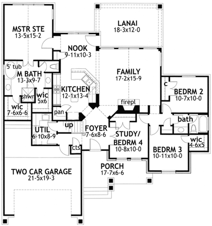 Main Floor Plan: 61-117