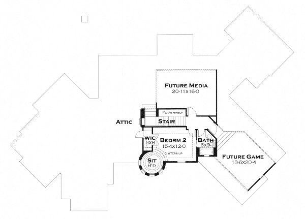 Upper/Second Floor Plan:61-125