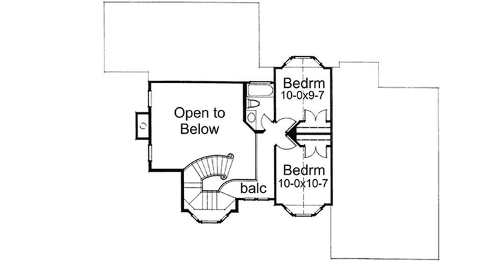 Upper/Second Floor Plan: 61-134