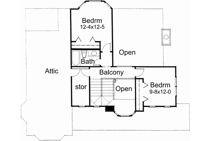 Upper/Second Floor Plan: 61-144
