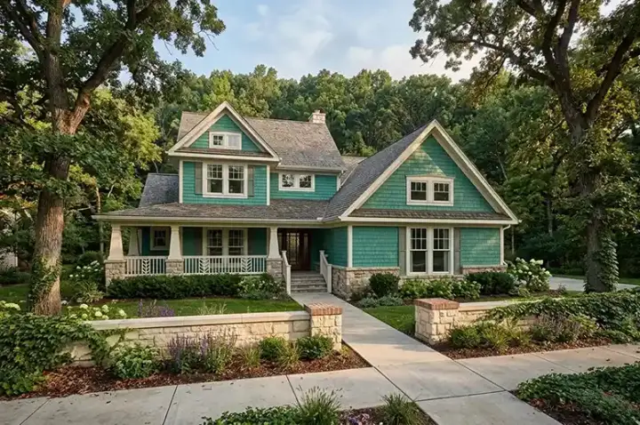Farmhouse house plans 61-145 - front exterior, 1,952 sq ft, 3 bed, 2 bath house plans | Monster House Plans