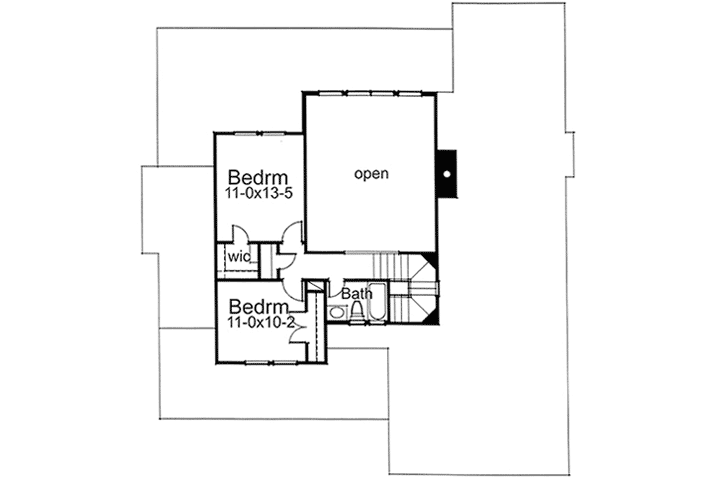 Upper/Second Floor Plan: 61-145