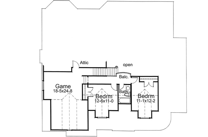 Upper/Second Floor Plan: 61-147