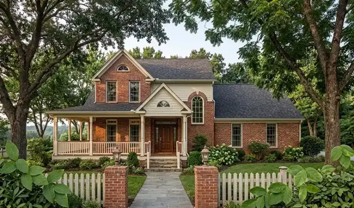 Farmhouse house plans 61-148 - front exterior, 1,994 sq ft, 3 bed, 2 bath house plans | Monster House Plans