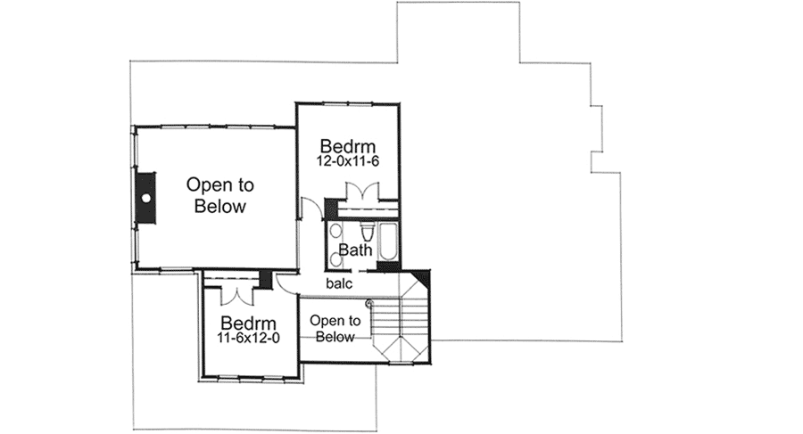 Upper/Second Floor Plan: 61-148
