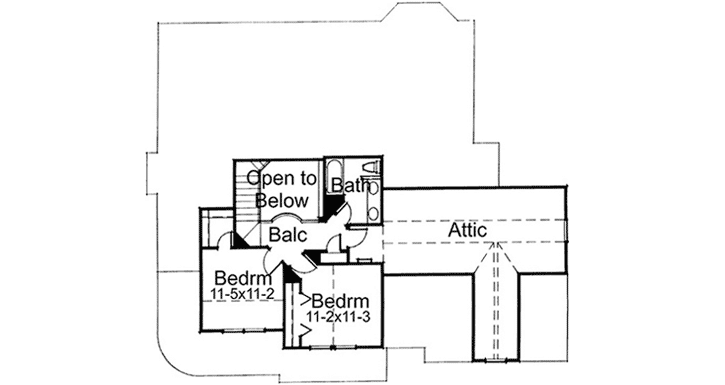 Upper/Second Floor Plan: 61-150