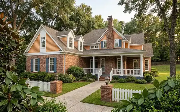 Southern house plans 61-151 - front exterior, 2,021 sq ft, 3 bed, 2 bath house plans | Monster House Plans