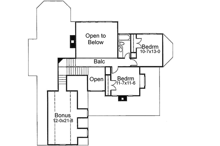 Upper/Second Floor Plan: 61-151