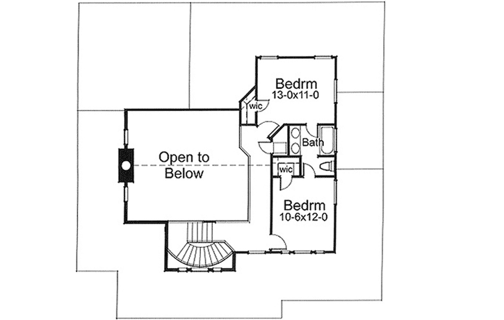 Upper/Second Floor Plan: 61-153