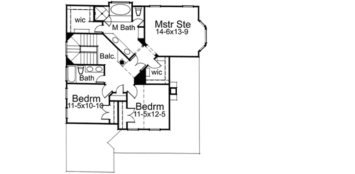 Upper/Second Floor Plan: 61-156