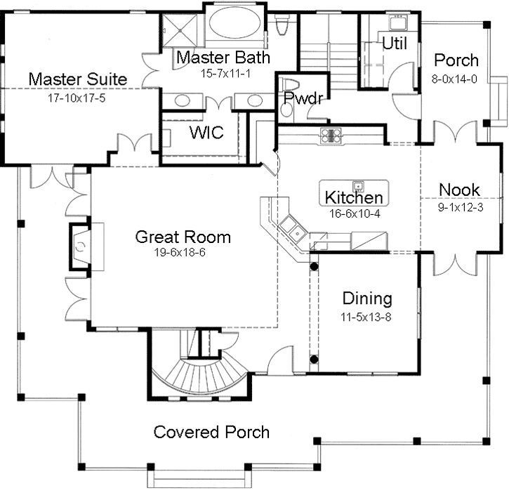 Main Floor Plan: 61-165