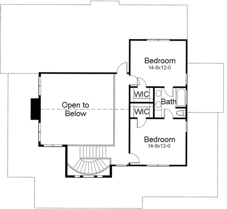 Upper/Second Floor Plan: 61-165